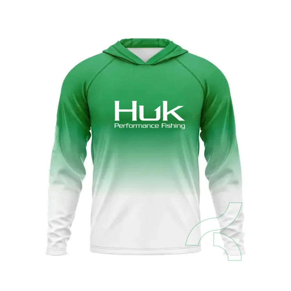HUK Fishing Hooded Shirt – UPF50+ | Long Sleeve | Breathable & Quick-Dry | Sun Protection Fishing Apparel - Cast And Catch