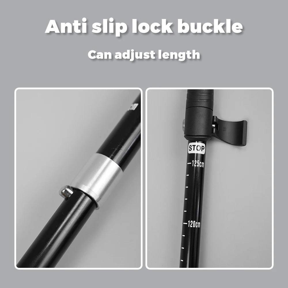 2pcs Hiking/Trekking Poles – Collapsible, Ultralight Folding Walking Sticks | For Men, Women & Seniors - Cast And Catch