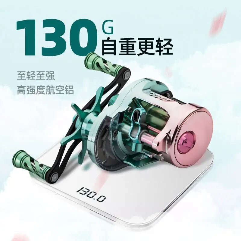 Korkmas Drum S100 – All-Metal Micro/Universal Reel | Long-Distance Casting | For Siniperca/Chuatsi - Cast And Catch