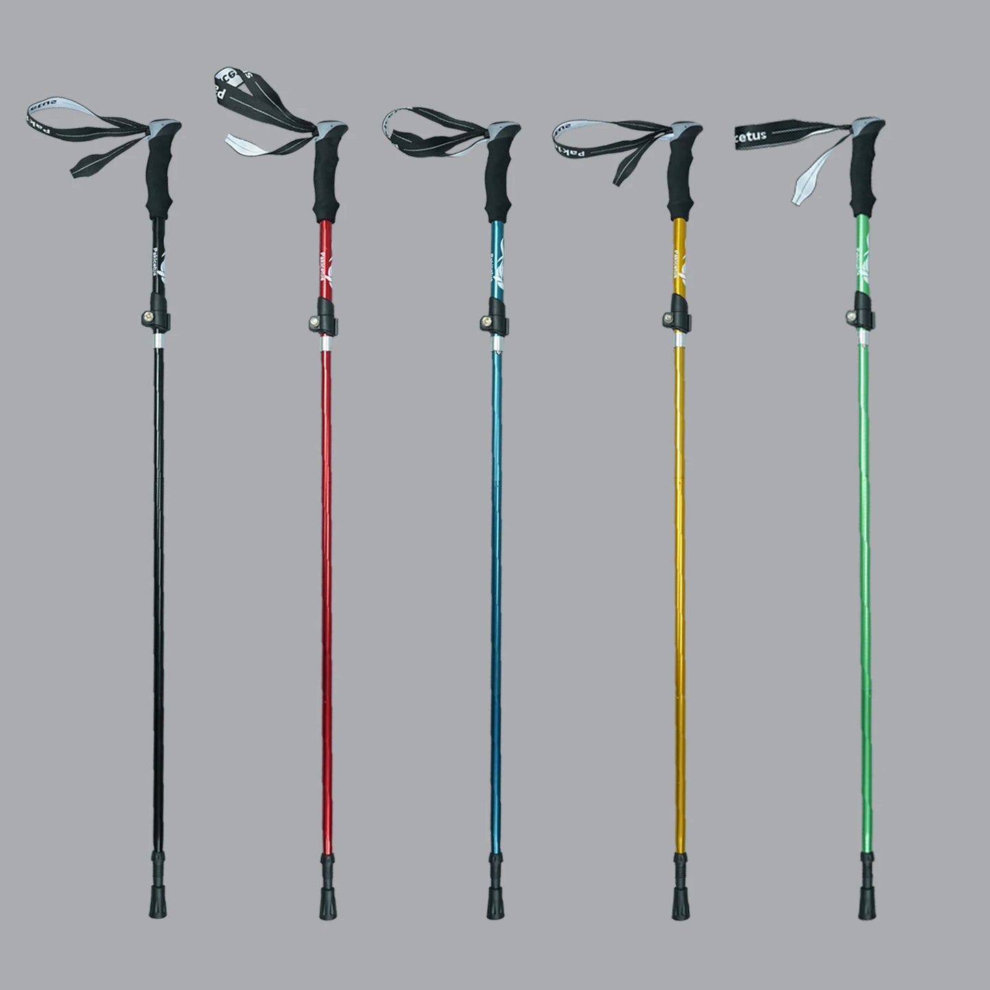 2pcs Hiking/Trekking Poles – Collapsible, Ultralight Folding Walking Sticks | For Men, Women & Seniors - Cast And Catch