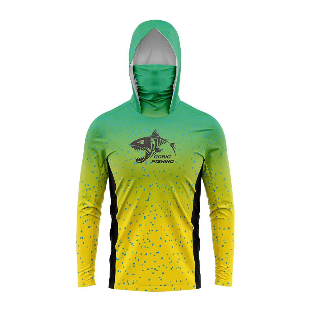 Men’s Outdoor Fishing Shirt – Long Sleeve Hooded Coat | UV Protection, Sunscreen & Anti-Mosquito | Breathable, Quick-Dry, Lightweight - Cast And Catch