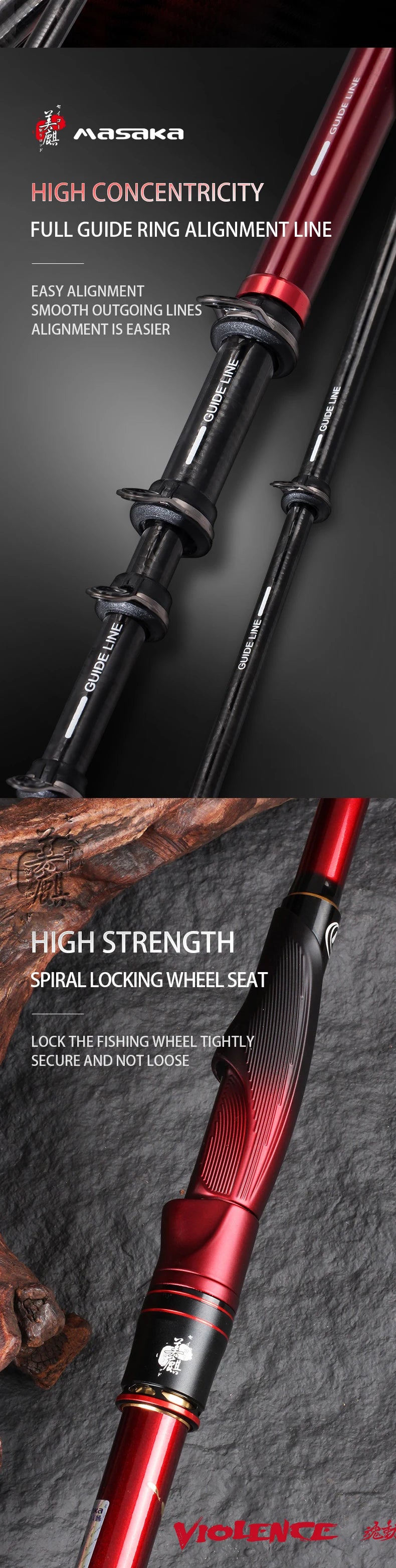 VIOLENCE STUCKY MARSAKA UL-500 Dodo Fishing Rod – Onboard & Seashore Use | Includes Extra Grass - Cast And Catch