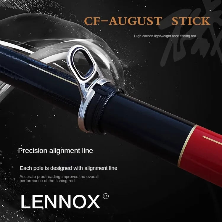 LENNOX AUGUST Rock Fishing Rod – 4–5m | Ultralight Carbon Fiber | Telescopic | Spinning | Ocean/Rock Use (400/500) - Cast And Catch
