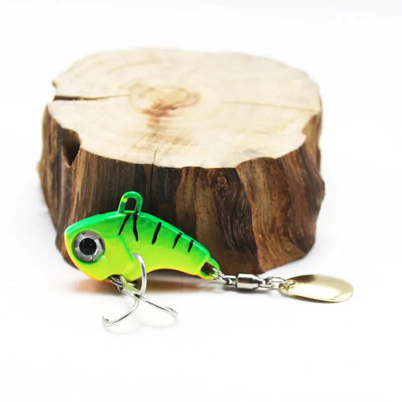 5pcs Fishing Lure Set – Rotating Metal VIB | Vibration/Spinner/Spoon | Hard Bait | Sea Fishing | Sequins - Cast And Catch