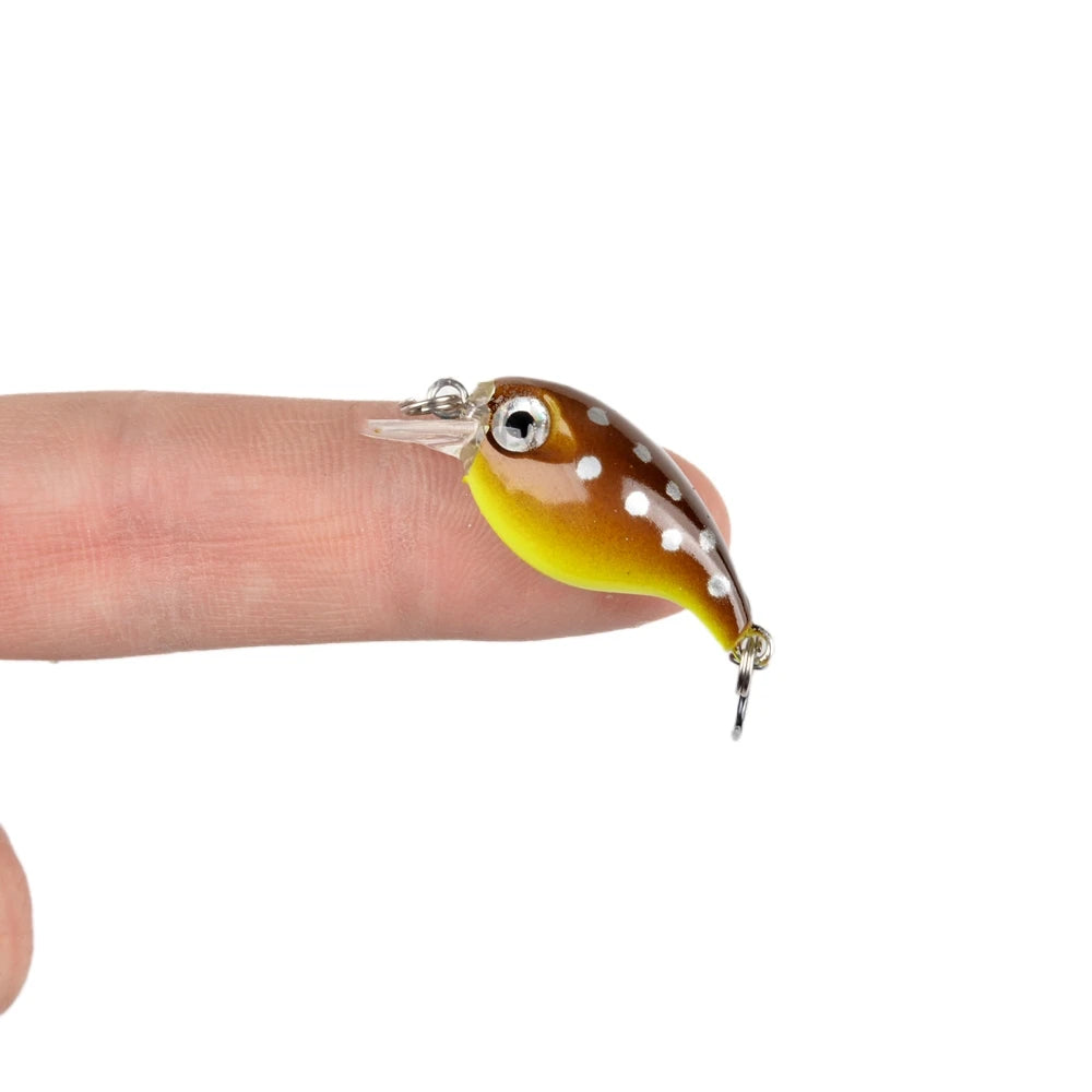 Mini Fishing Wobbler Lure – 2.1g | Floating Crankbait | Artificial Hard Bait for Pike, Walleye & Bass - Cast And Catch