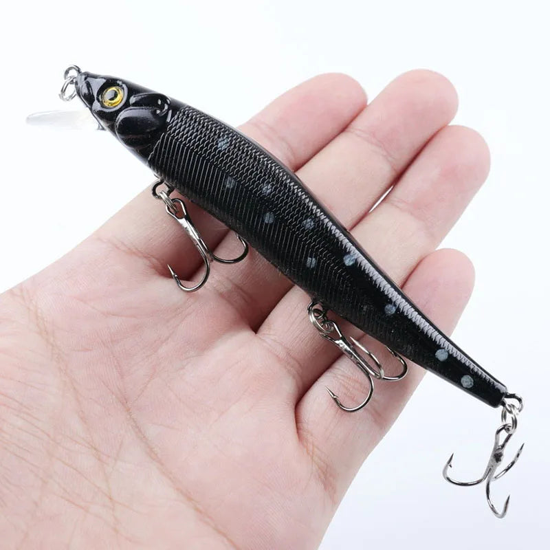 Fishing Lure – 11.5cm, 14g | Artificial Bionic Swing Hard Bait | 3D Eyes & Hooks | Carp, Bass & Pike | 5/10pcs - Cast And Catch