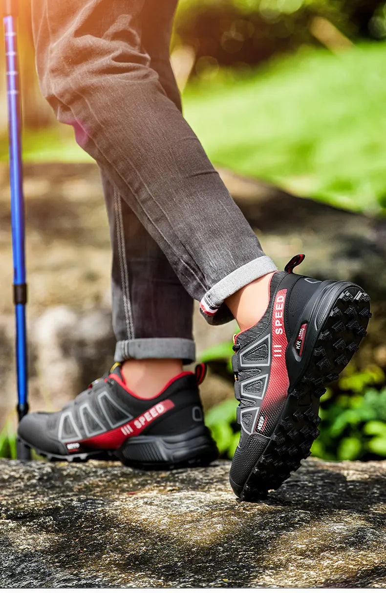 Men’s Hiking Shoes – Outdoor Rubber Sole | Non-Slip, Lightweight & Comfortable | Tactical Training & Travel Sports Shoes - Cast And Catch