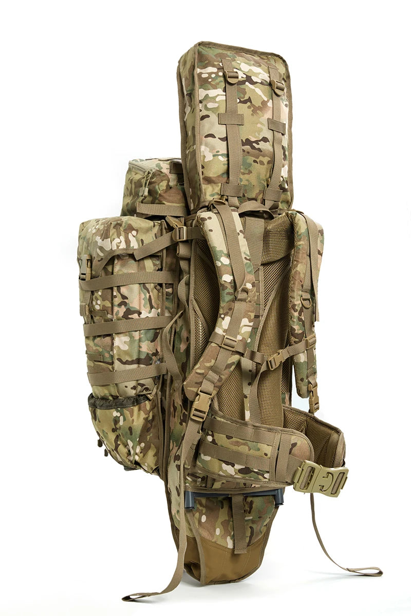Military Sniper Backpack – 80L | Tactical Waterproof Pack | G4 Gun Scabbard | Rain Cover | Adjustable Frame | Elite Forces Certified - Cast And Catch