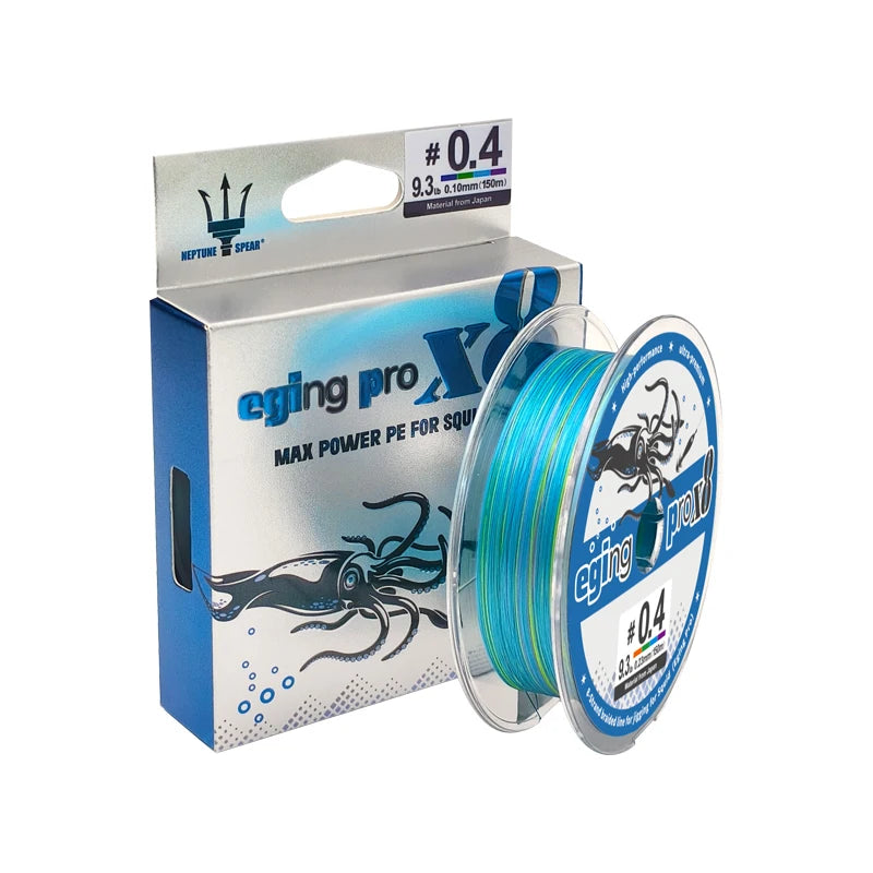 150m X8 Braided PE Fishing Line – Shrimp/Egi | Cuttlefish, Squid & Octopus Bait | Multifilament Sea Tackle - Cast And Catch