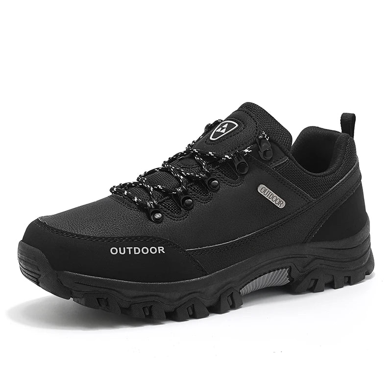 Men’s Waterproof Hiking Shoes – Low-Top Leather Boots | Outdoor Trekking, Walking & Trail Running Sneakers - Cast And Catch