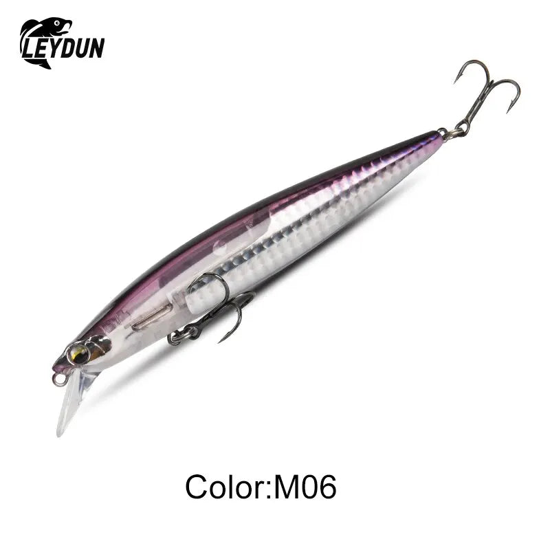 Floating Sea Bass Minnow Lure – 130mm, 20g | Flash Blade | Hard Lure | Good Action | Pike & Bass Tackle - Cast And Catch