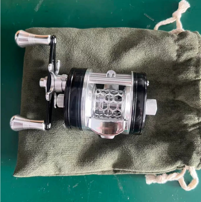 AIOUSHI BH300 Blusi Trout Reel – Right-Hand | 2kg Brake Power | Magnetic Brake | Retro Base Version - Cast And Catch