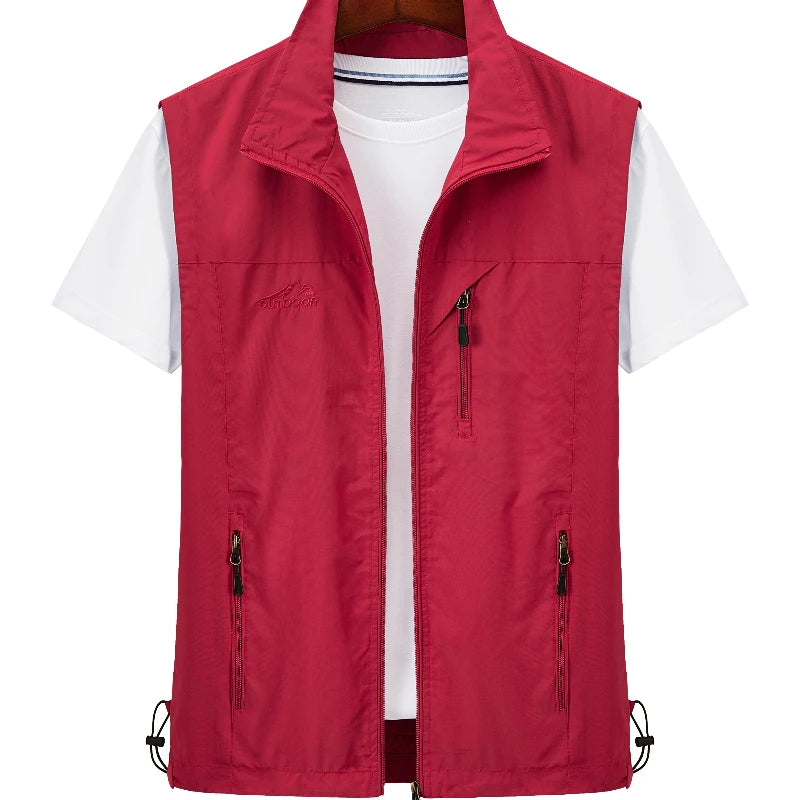 Men’s Fishing Vest – 2025 Spring/Autumn | Quick-Drying Outdoor & Leisure Vest | Photography, Fishing & Work Use | Horse Clip - Cast And Catch