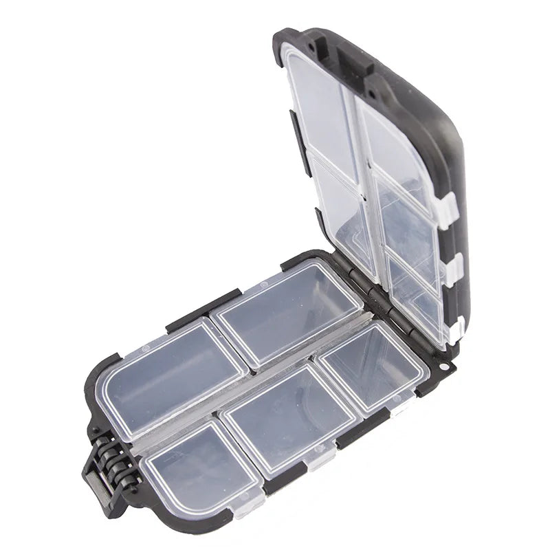 Fishing Tackle Box – 10 Compartments | Lure, Bait & Hook Storage | Organizer for Fishing Tools & Accessories - Cast And Catch