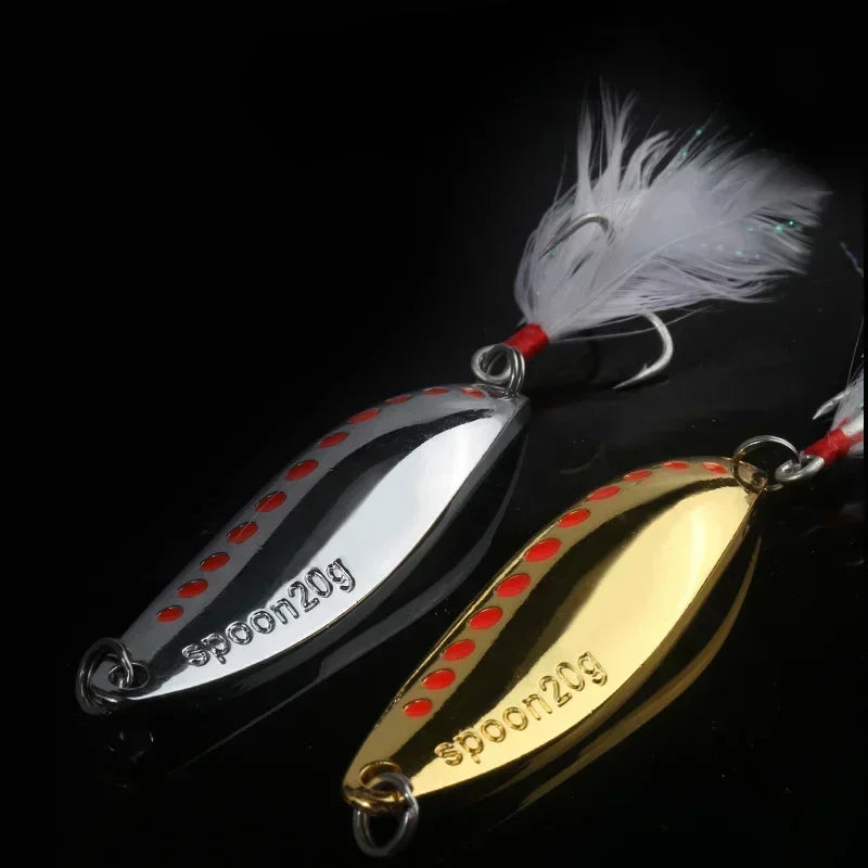 Metal VIB Leech Spinner Lures – 5–30g | Spoon Bait | Artificial | Bass, Pike & Perch Fishing Tackle - Cast And Catch