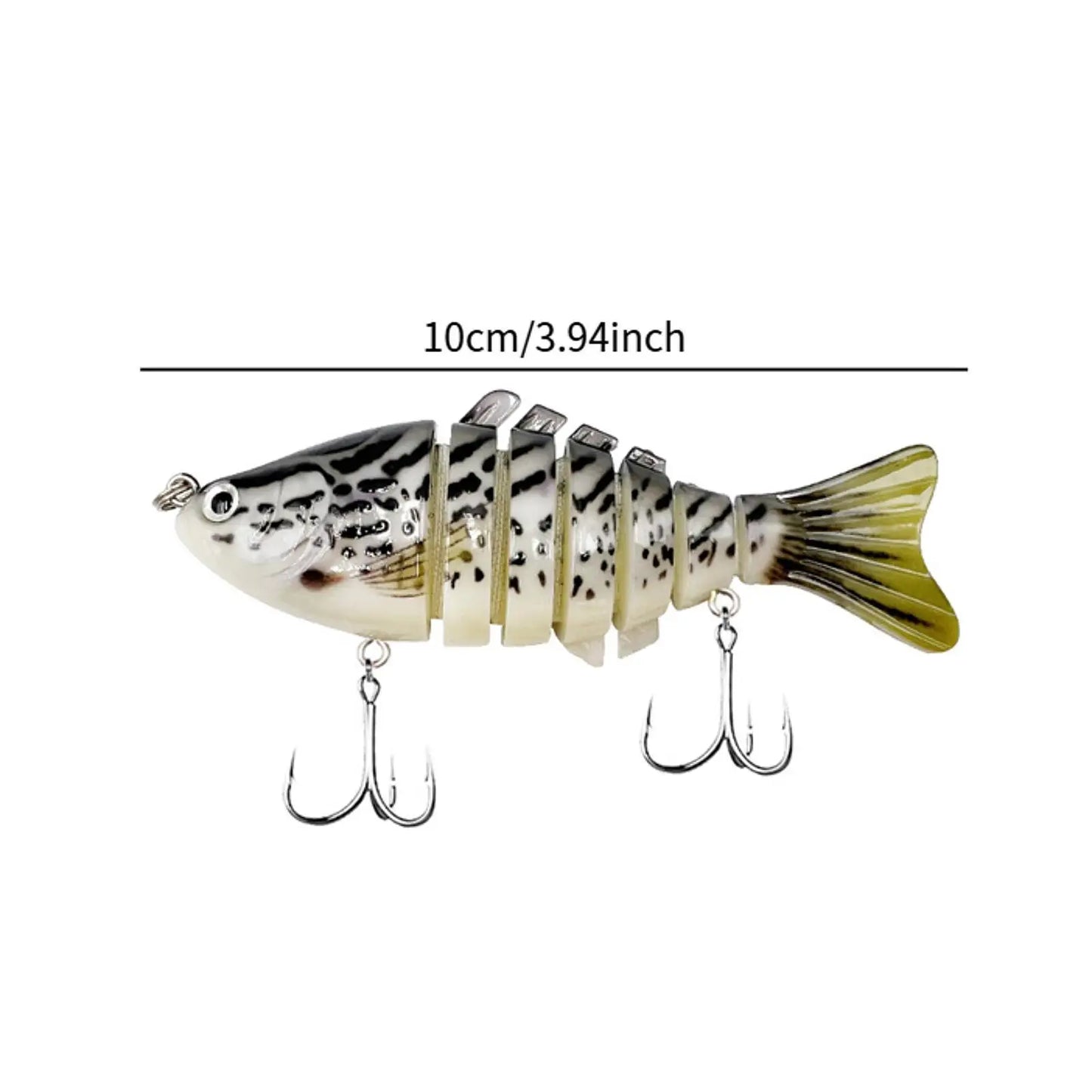 Swimming Fishing Lures – Slow-Sinking Hard Bait | Metal Hooks | Swimbait for Lake | Bluegill, Catfish, Pike & Walleye - Cast And Catch