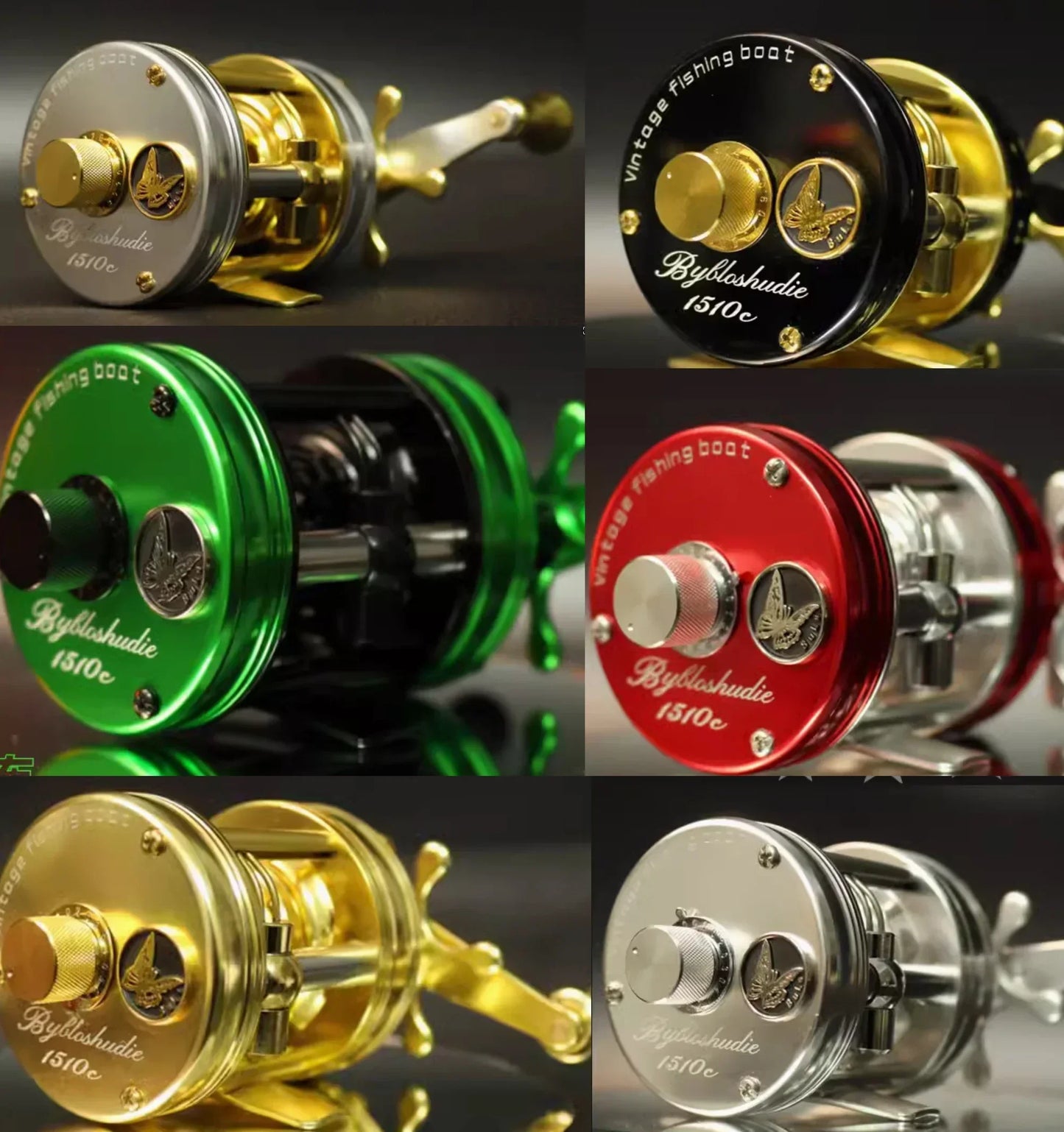 AIOUSHI BH300 Blusi Trout Reel – Right-Hand | 2kg Brake Power | Magnetic Brake | Retro Base Version - Cast And Catch