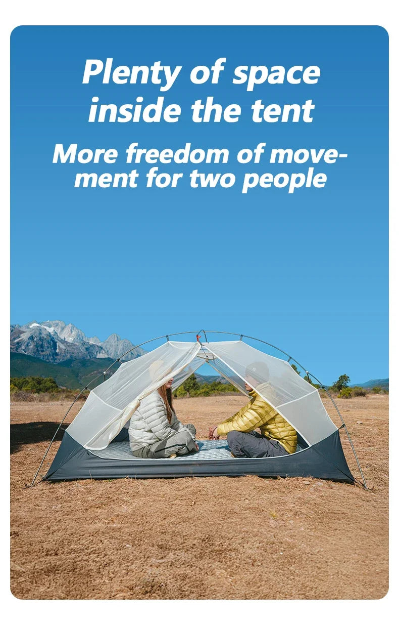 Naturehike Mongar UL Tent – 1–2 Person Ultralight Camping Tent | 15D Waterproof Shelter for Outdoor Hiking & Backpacking - Cast And Catch