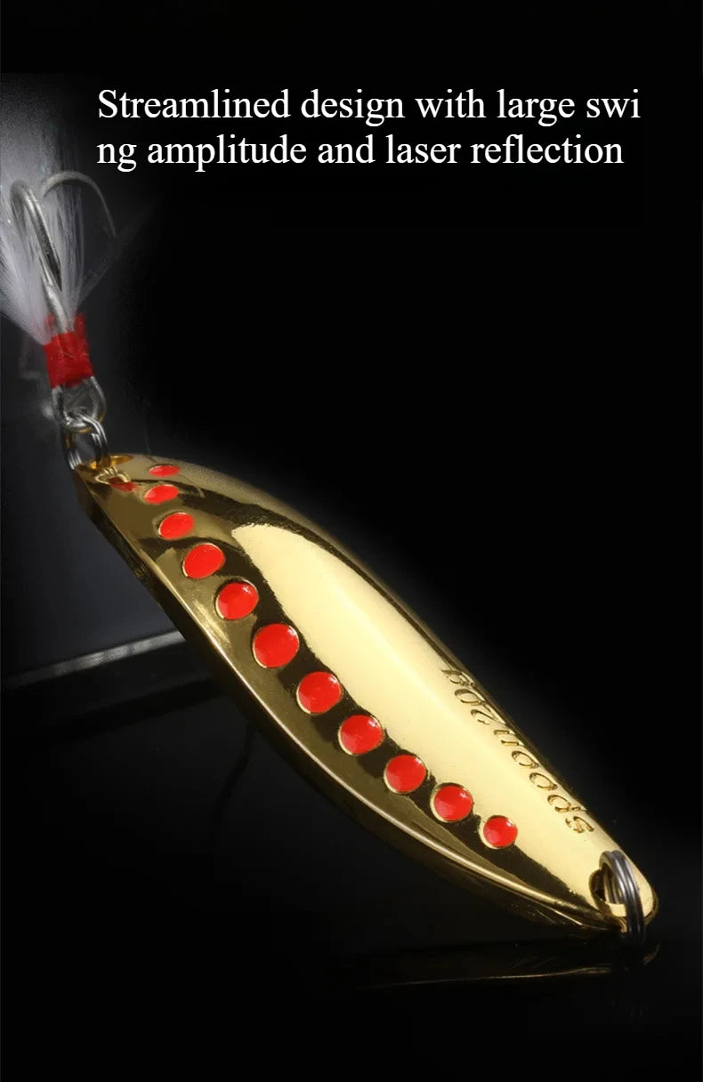 Metal VIB Leech Spinner Lures – 5–30g | Spoon Bait | Artificial | Bass, Pike & Perch Fishing Tackle - Cast And Catch