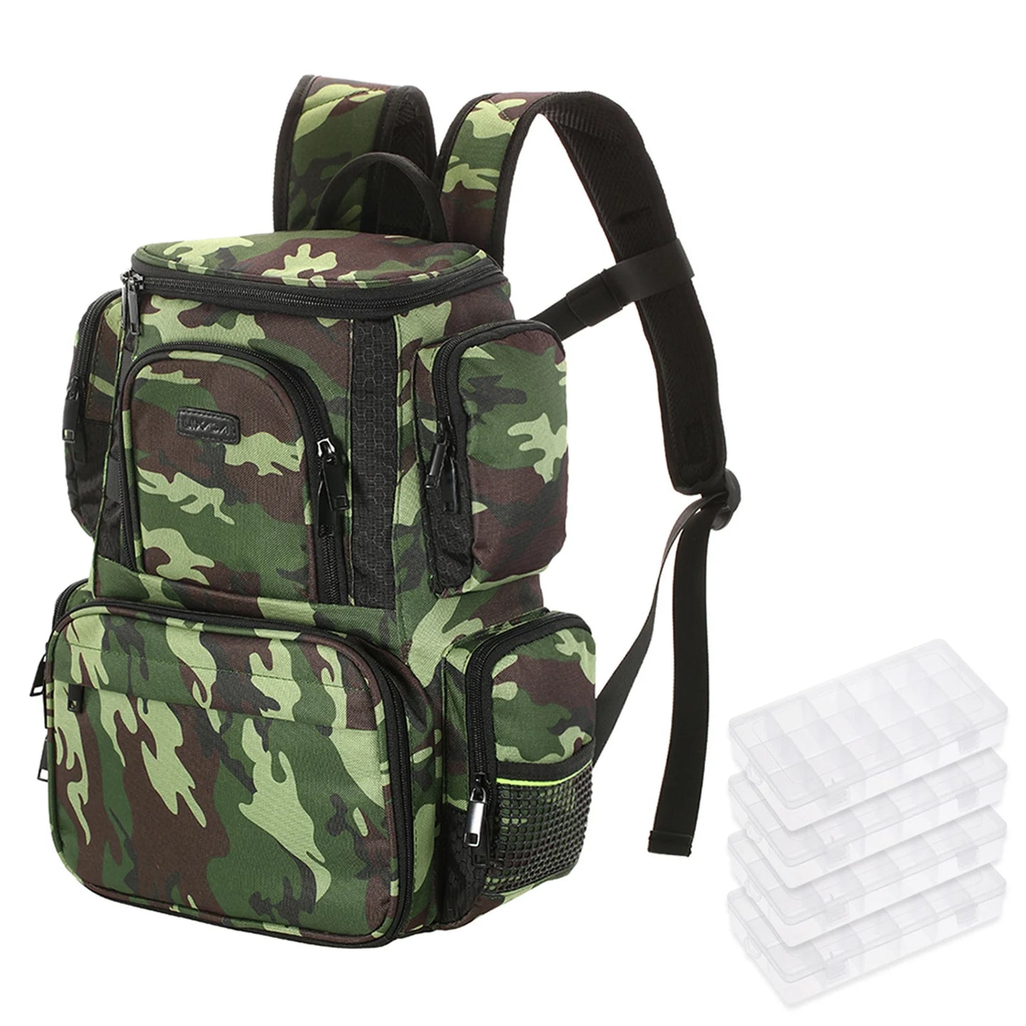 Lixada Fishing Tackle Backpack – Storage Bag with 4 Tackle Boxes for Lures & Bait - Cast And Catch