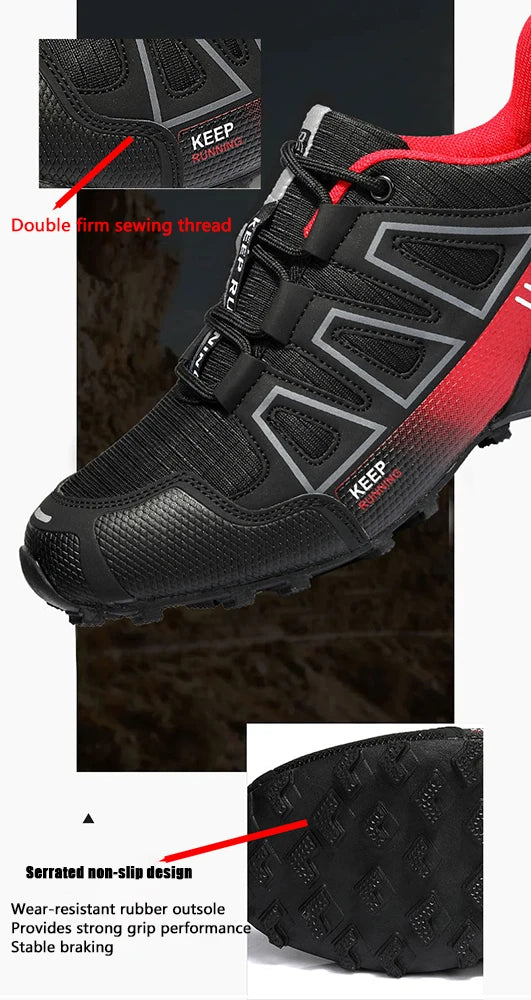 Men’s Hiking Shoes – Outdoor Rubber Sole | Non-Slip, Lightweight & Comfortable | Tactical Training & Travel Sports Shoes - Cast And Catch