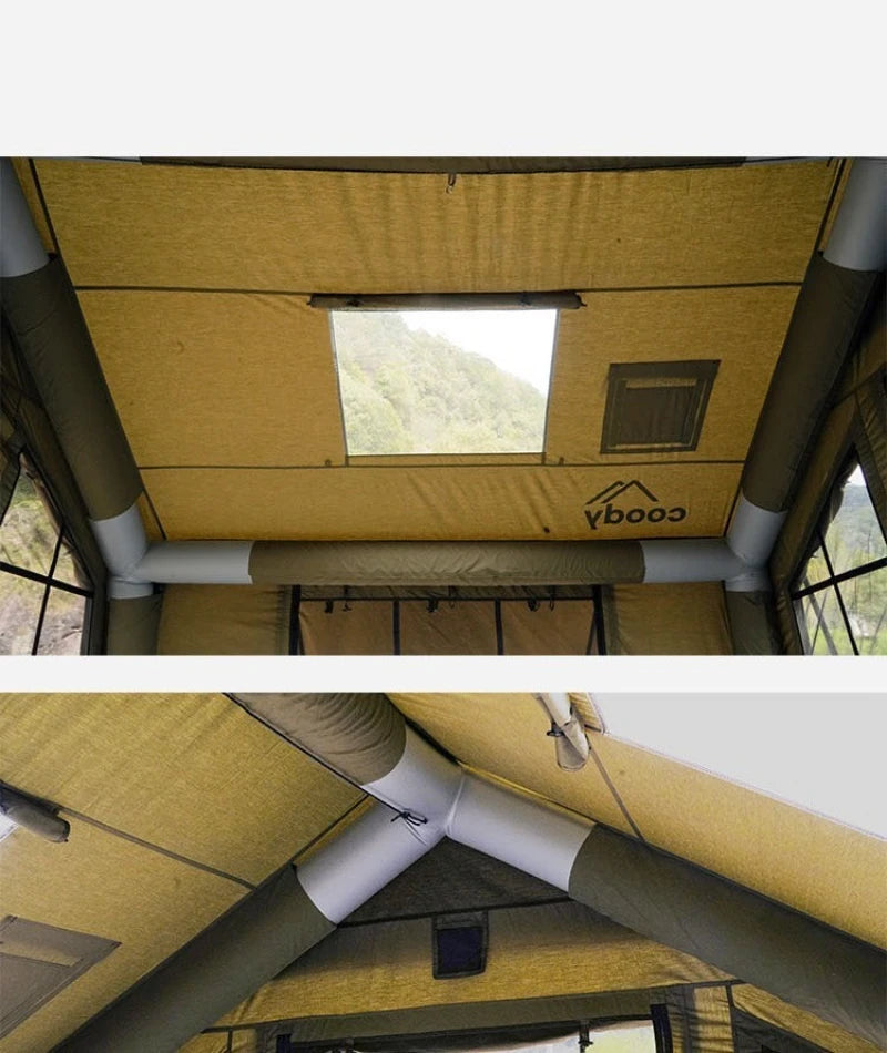 8㎡ Fully Automatic Inflatable Camping Tent – Outdoor Use | Sun Protection, Rainproof & Portable | Ventilated & Bright Interior - Cast And Catch