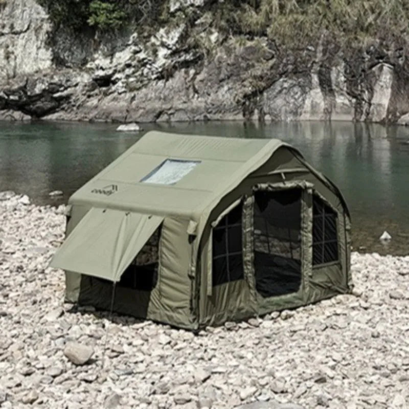 8㎡ Fully Automatic Inflatable Camping Tent – Outdoor Use | Sun Protection, Rainproof & Portable | Ventilated & Bright Interior - Cast And Catch