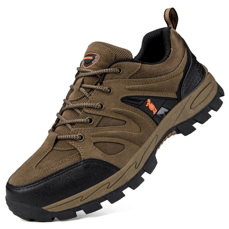 Men’s Hiking Shoes – Lightweight, Non-Slip & Waterproof | Comfy Mountain Climbing Sneakers | Wear-Resistant & Sporty - Cast And Catch