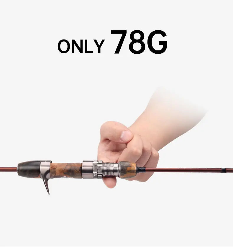 Kingdom Micro Monster Rod – 1.55m | Casting/Spinning | FUJI Guides | UL Power | Portable Travel Trout Fishing - Cast And Catch