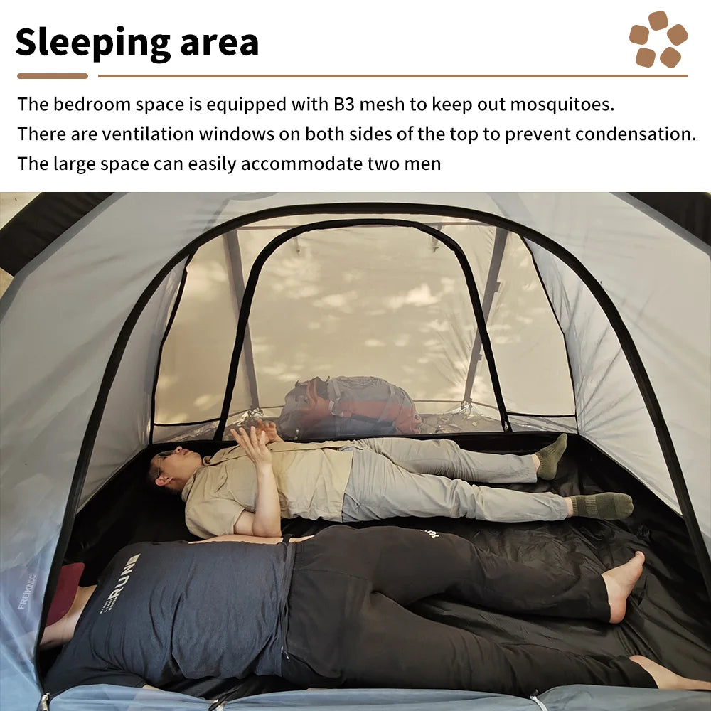Fireproof Hot Tent – 2 Person Waterproof Dome | Stove Jack & Snow Skirt | Camping, Hiking, Hunting | 4-Season Winter Use - Cast And Catch