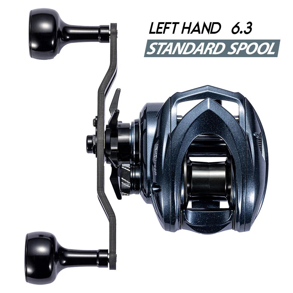 CYLIUS ASHMOON Alloy Baitcasting Reel – 8.1:1 High Gear Ratio | Max Drag 6kg | Long Handle | BFS / All-Purpose / Sea Fishing - Cast And Catch