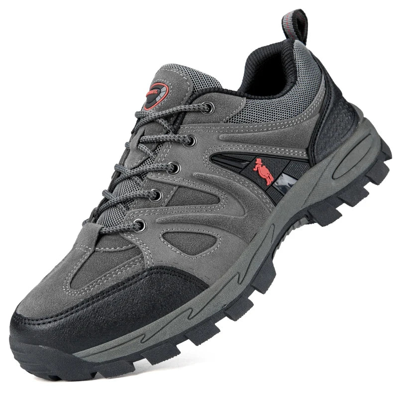 Men’s Hiking Shoes – Lightweight, Non-Slip & Waterproof | Comfy Mountain Climbing Sneakers | Wear-Resistant & Sporty - Cast And Catch