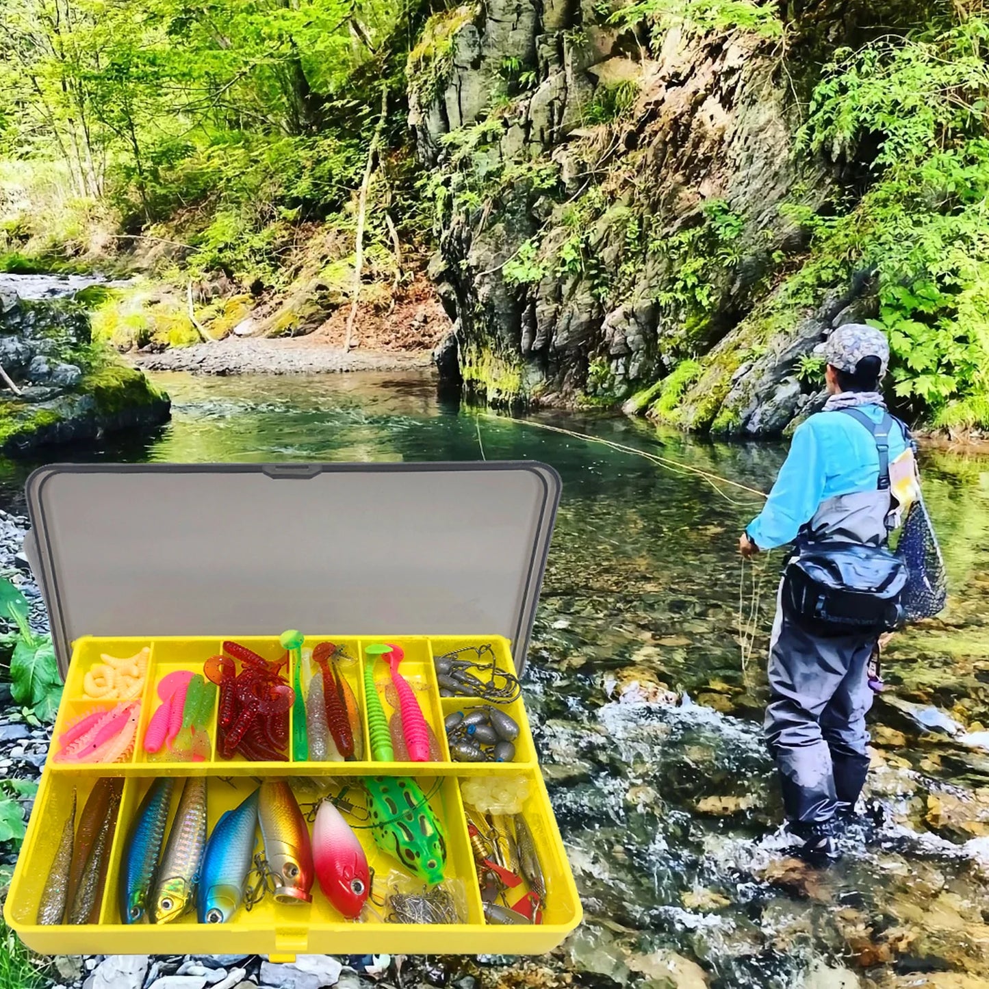 78/122/284pcs Fishing Lure Kit – Topwater Baits | Bass, Trout & Salmon | Fishing Accessories - Cast And Catch