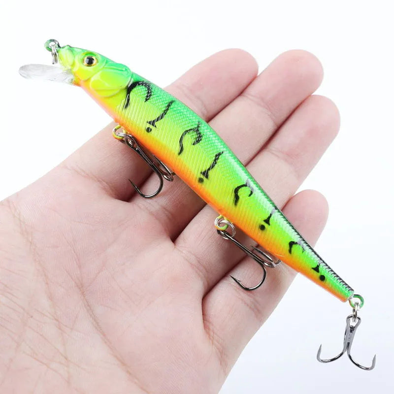 Fishing Lure – 11.5cm, 14g | Artificial Bionic Swing Hard Bait | 3D Eyes & Hooks | Carp, Bass & Pike | 5/10pcs - Cast And Catch
