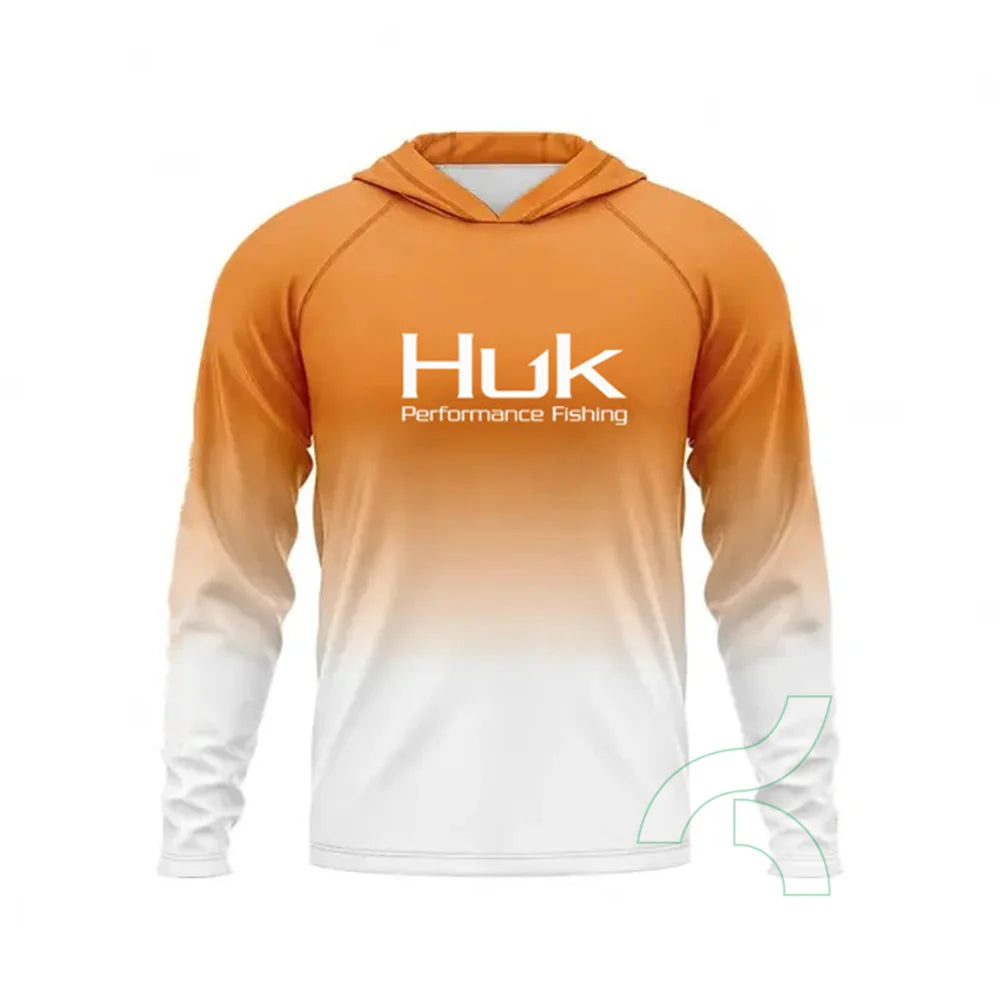 HUK Fishing Hooded Shirt – UPF50+ | Long Sleeve | Breathable & Quick-Dry | Sun Protection Fishing Apparel - Cast And Catch