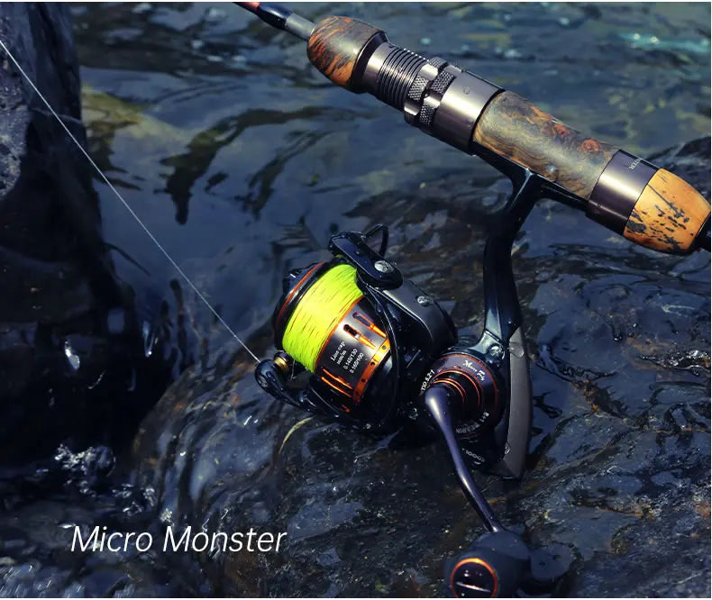 Kingdom Micro Monster Rod – 1.55m | Casting/Spinning | FUJI Guides | UL Power | Portable Travel Trout Fishing - Cast And Catch