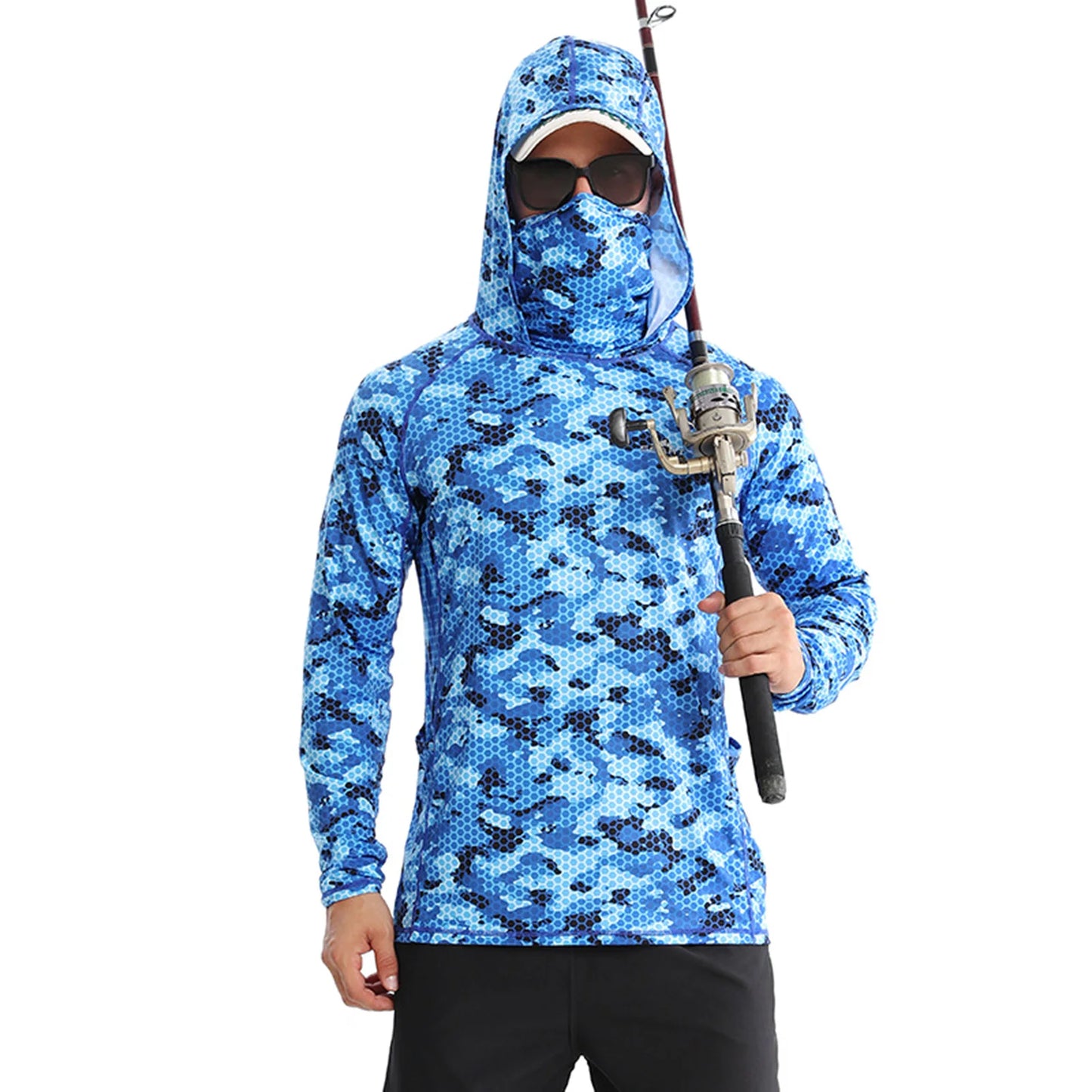 UPF50+ Fishing Shirt – Light, Thin & Breathable Hooded Rash Guard | Quick-Dry Fishing Apparel - Cast And Catch