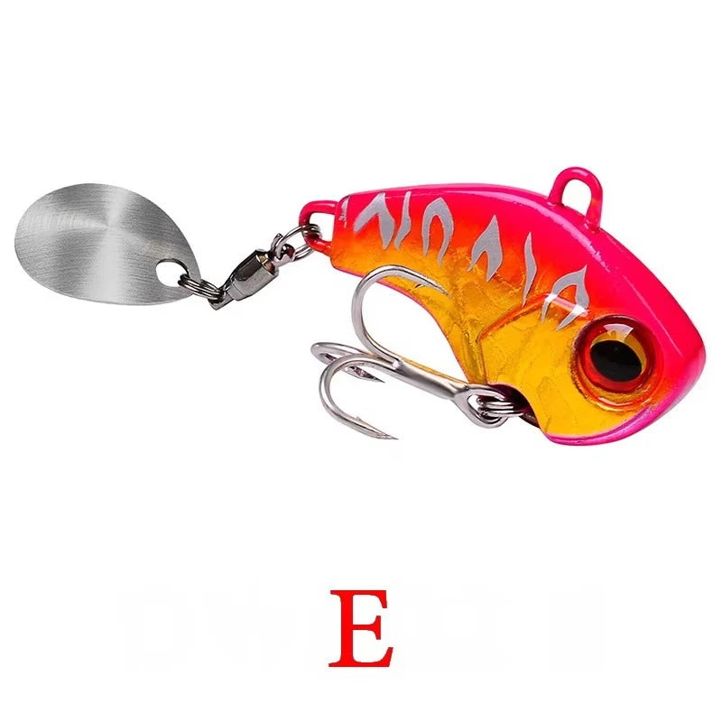 Rotating Metal VIB Lure – 6g, 15g, 28g | Vibration/Spinner/Spoon | Hard Bait | Winter Fishing | Artificial - Cast And Catch