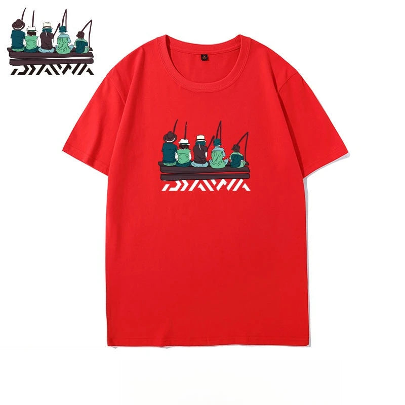 Men’s Outdoor Fishing T-Shirt – Short Sleeve Cotton | Loose Fit | Summer Sea Fishing & Casual Wear - Cast And Catch
