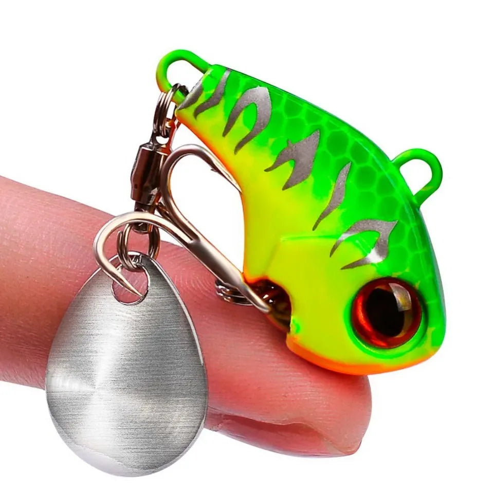 Rotating Metal VIB Lure – 6g, 15g, 28g | Vibration/Spinner/Spoon | Hard Bait | Winter Fishing | Artificial - Cast And Catch
