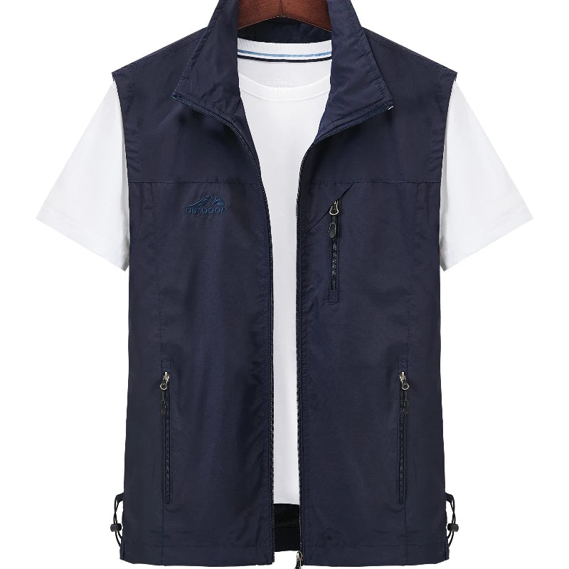 Men’s Fishing Vest – 2025 Spring/Autumn | Quick-Drying Outdoor & Leisure Vest | Photography, Fishing & Work Use | Horse Clip - Cast And Catch