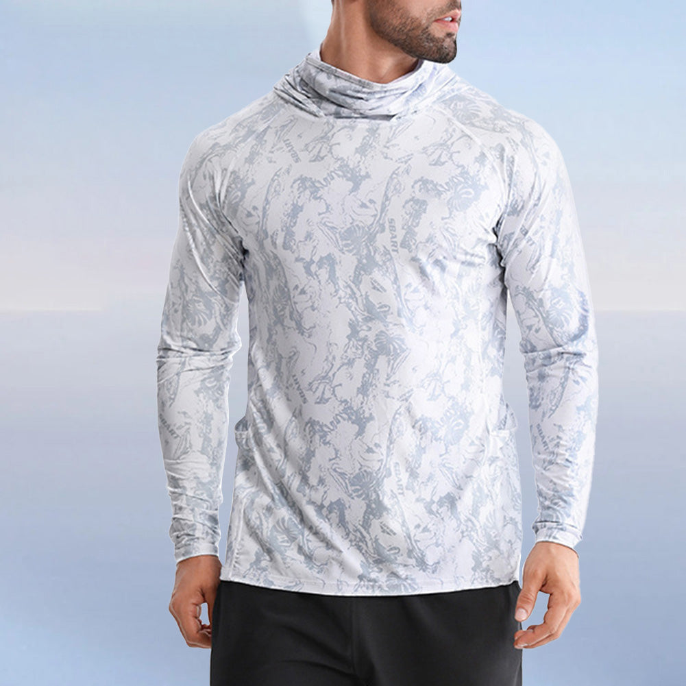 UPF50+ Fishing Shirt – Light, Thin & Breathable Hooded Rash Guard | Quick-Dry Fishing Apparel - Cast And Catch