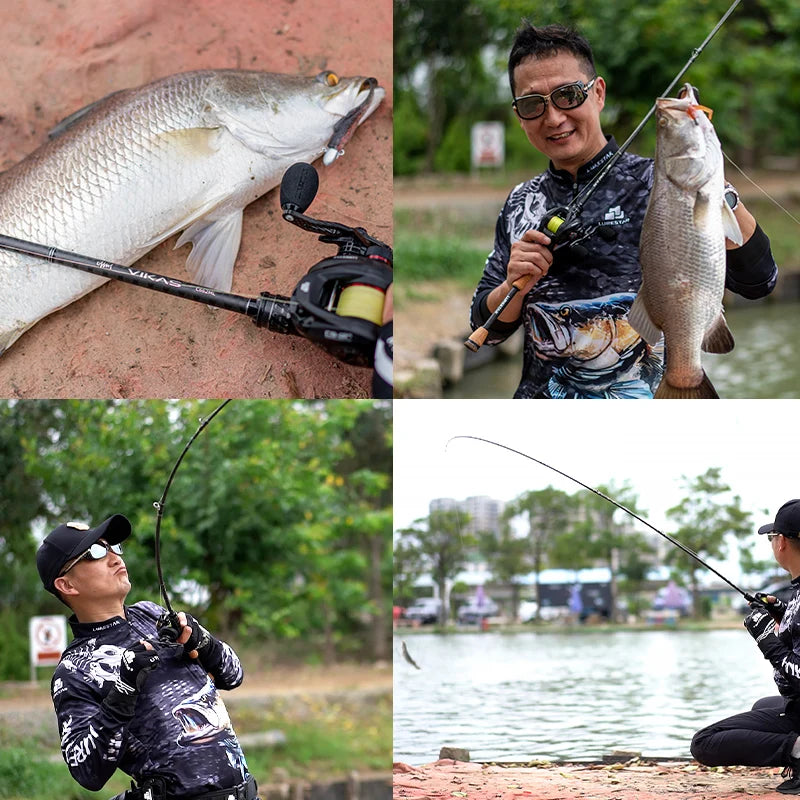 VIKAS Spinning/Casting Rod – Lure Rod | F/XF Action | High Carbon | Fuji Guides & Reel Seat | Bass & Pike - Cast And Catch