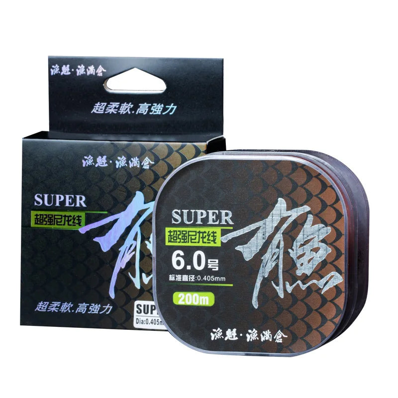 300M Nylon Fishing Line – 0.4–1.0mm | High Strength & Abrasion-Resistant | Clear/Invisible | Freshwater & Saltwater - Cast And Catch