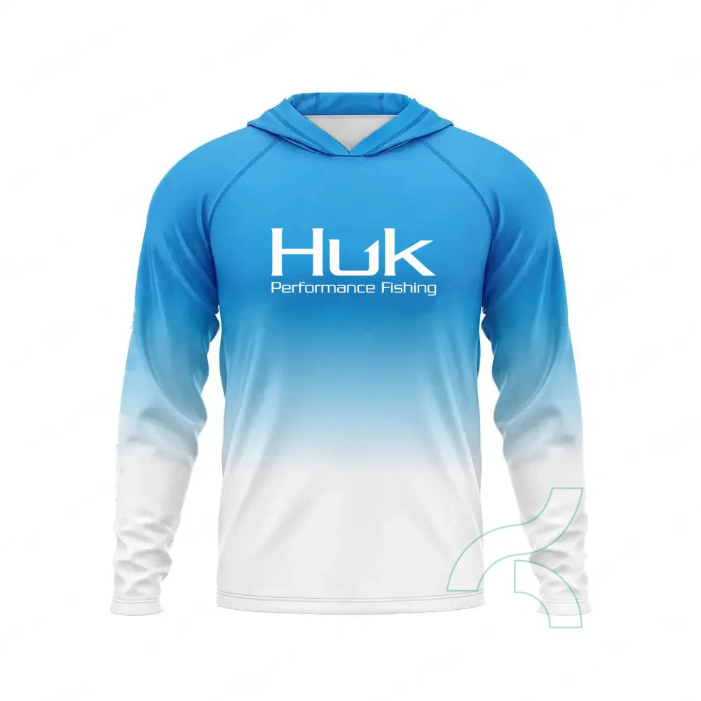 HUK Fishing Hooded Shirt – UPF50+ | Long Sleeve | Breathable & Quick-Dry | Sun Protection Fishing Apparel - Cast And Catch