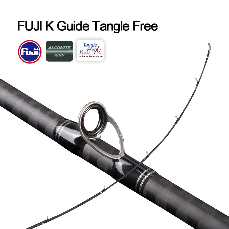 VIKAS Spinning/Casting Rod – Lure Rod | F/XF Action | High Carbon | Fuji Guides & Reel Seat | Bass & Pike - Cast And Catch