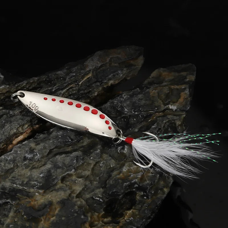 Metal VIB Leech Spinner Lures – 5–30g | Spoon Bait | Artificial | Bass, Pike & Perch Fishing Tackle - Cast And Catch