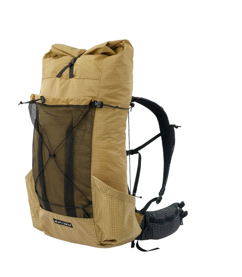 3F UL GEAR TianShan Backpack – 35+10L Ultralight | 70D/210D Dyneema | Large Capacity, Waterproof | Outdoor Camping, Hiking & Climbing - Cast And Catch