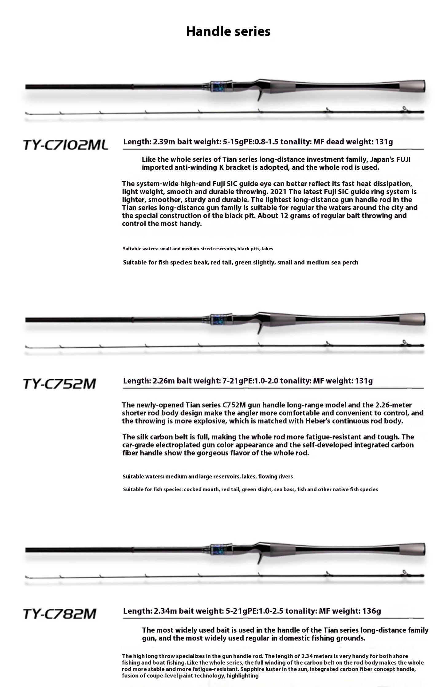 Haibo 2.5m Lightweight High-Elastic Carbon Fiber Fishing Rod | Long-Distance Lure Fishing | Reservoir & Lake Use - Cast And Catch