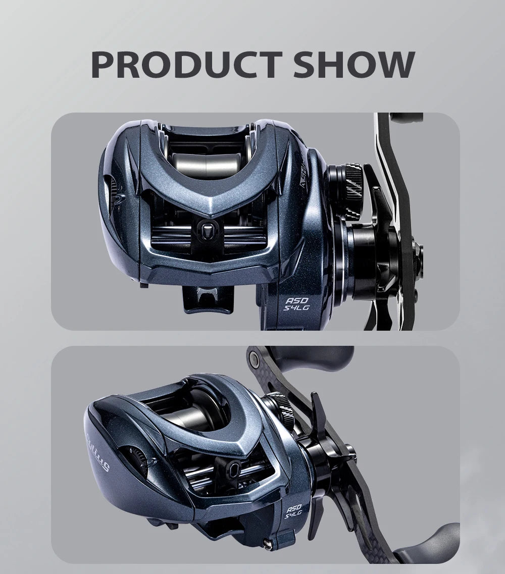 CYLIUS ASHMOON Alloy Baitcasting Reel – 8.1:1 High Gear Ratio | Max Drag 6kg | Long Handle | BFS / All-Purpose / Sea Fishing - Cast And Catch